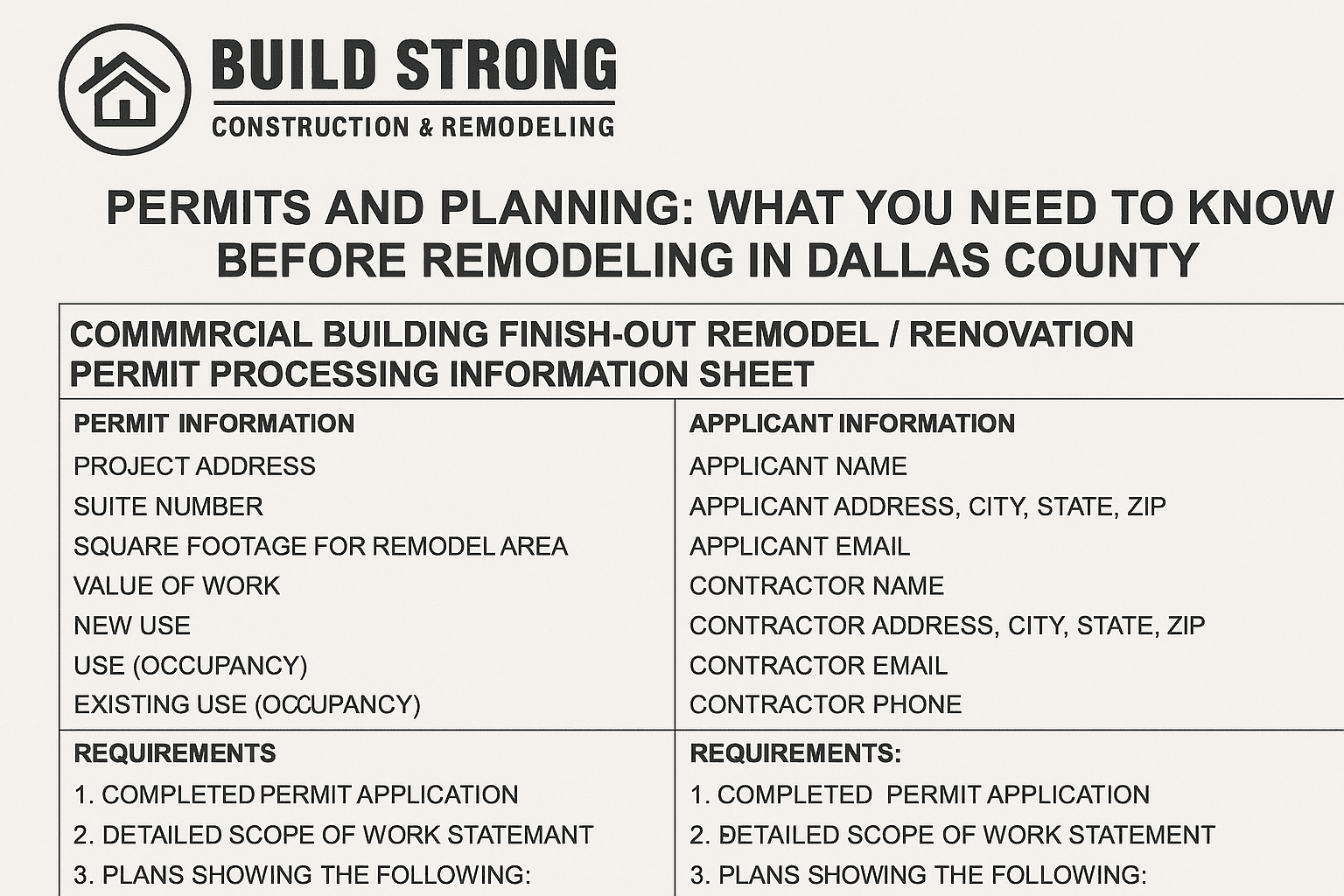 Navigating Remodeling Permits in Dallas County