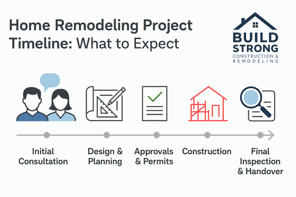 What to Expect During a Home Remodeling Project Timeline | Build Strong ...