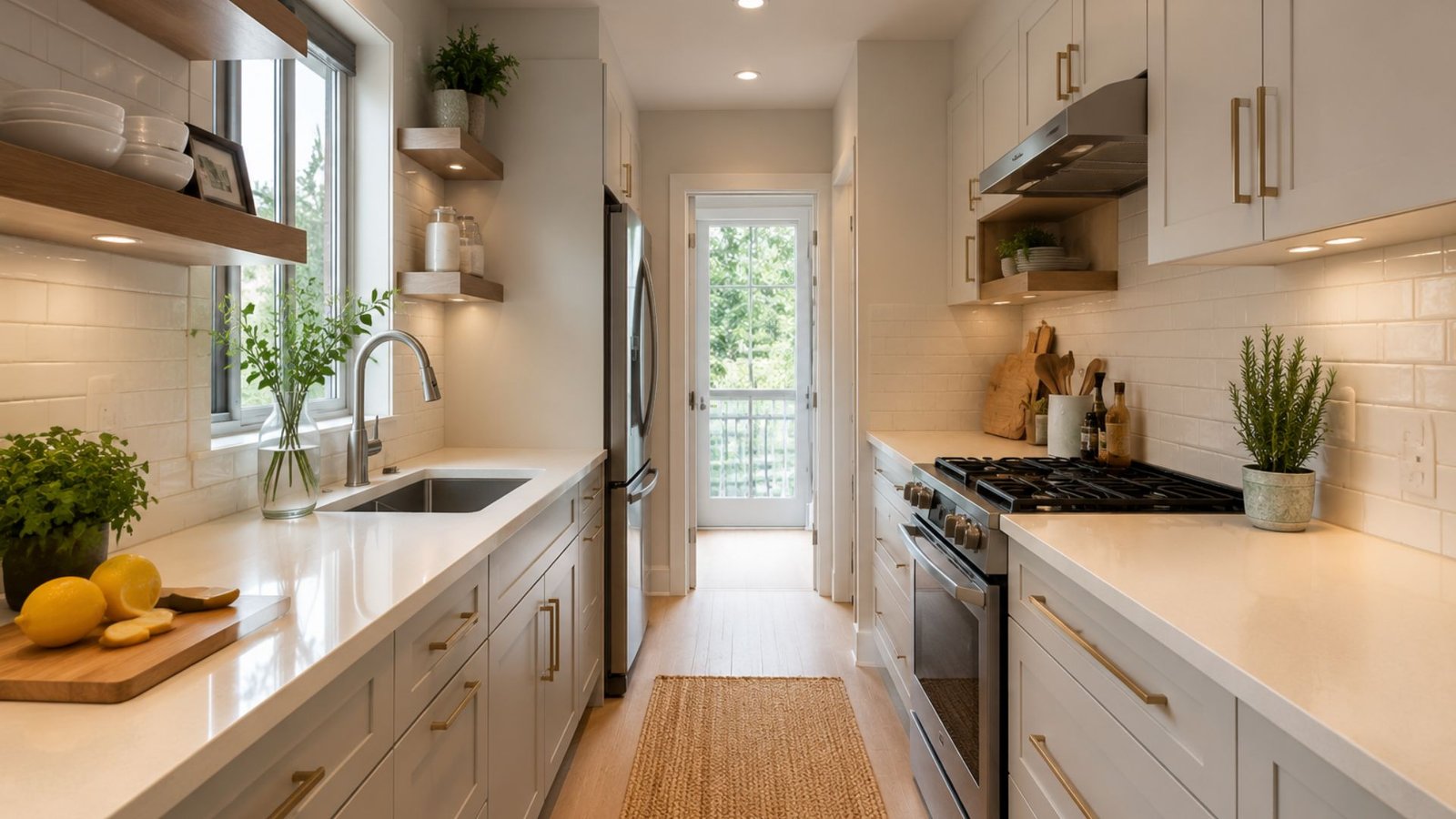 12 Smart Galley Kitchen Remodel Ideas to Make the Most of a Narrow Space
