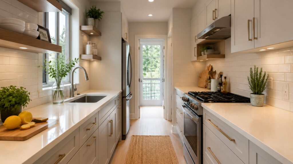12 Smart Galley Kitchen Remodel Ideas to Make the Most of a Narrow Space