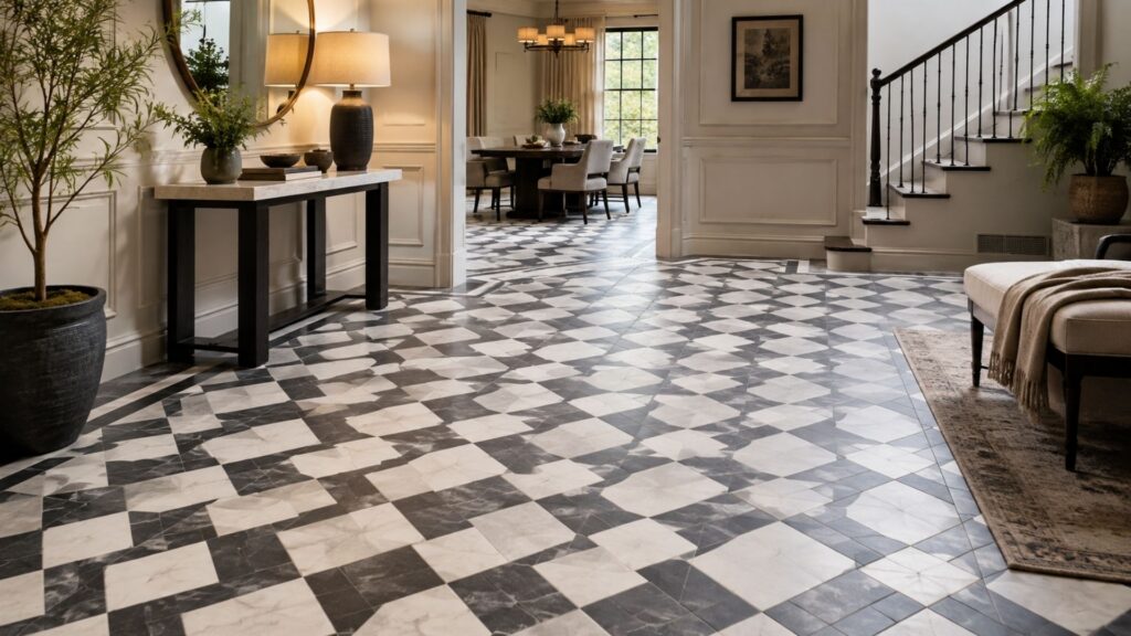 Floor Tile Patterns Turn Cheap Tile Into Custom Flooring