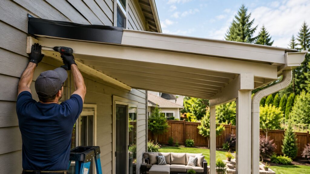 How to Attach a Patio Cover to Your House Without Leaks