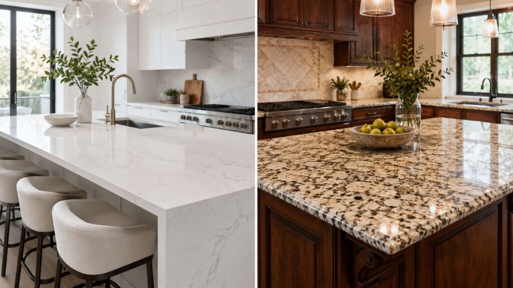 Quartz vs Granite Countertops: One Scratches, One Doesn't