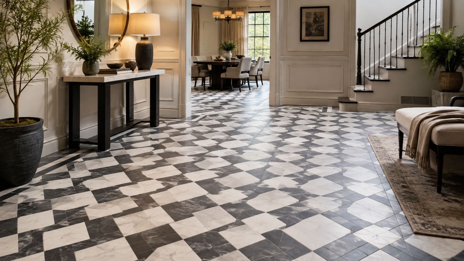 Floor Tile Patterns Turn Cheap Tile Into Custom Flooring