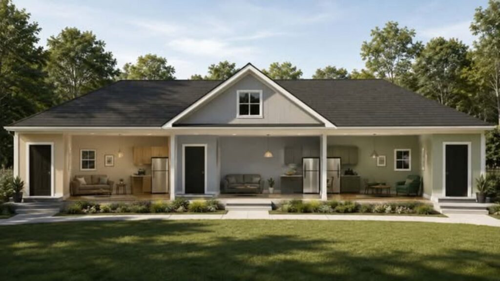 Multigenerational Home Design Turns One Roof Into Three Households